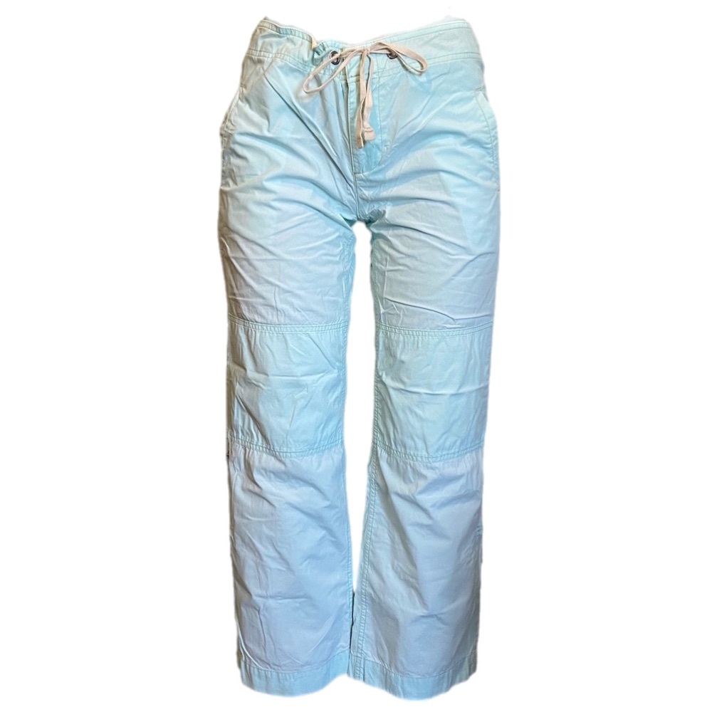 Vintage Y2K Gap Pull-On Pants Lightweight Teal Blue Sz 2X28” Straight Leg Nurse